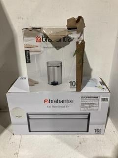 Lot 1257  
            Birmingham SR107 - Parcel Delivery Only 

                
2 X BRABANTIA PRODUCTS TO INCLUDE NEWICON PEDAL BIN 3L
