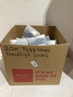 Lot 1300  
            Birmingham SR107 - Parcel Delivery Only 

                
20 X TUFF WRAPS CREW SOCKS