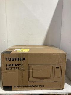 Lot 144  
            Birmingham SR107 - Parcel Delivery Only 
                
TOSHIBA MICROWAVE OVEN MODEL ML-EM23P