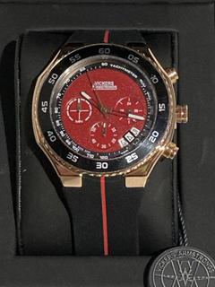 Lot 18  
            Birmingham SR107 - Parcel Delivery Only 

                
VICKERS ARMSTRONG HARRIER ROSE RED SKU VA0132 WATCH ORIGINAL RRP £500