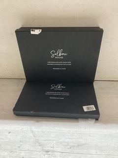 Lot 271  
            Birmingham SR107 - Parcel Delivery Only 
                
4 X SELBRAE SLATE RECTANGULAR PLACE MATTS