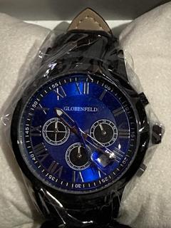Lot 28  
            Birmingham SR107 - Parcel Delivery Only 

                
GLOBENFELD ROMAN CHRONO BLUE GF0013 WATCH ORIGINAL RRP £420