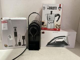 Lot 303  
            Birmingham SR107 - Parcel Delivery Only 

                
4 X KITCHEN APPLIANCES TO INCLUDE BIALETTI MOKA EXPRESS