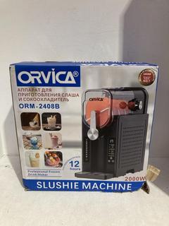 Lot 31  
            Birmingham SR107 - Parcel Delivery Only 

                
ORVICA 2000W SLUSH MACHINE MODEL ORM2408B ORIGINAL RRP £138