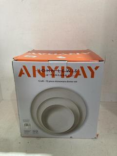 Lot 350  
            Birmingham SR107 - Parcel Delivery Only 
                
JOHN LEWIS & PARTNERS ANYDAY CRAFT 12 PIECE STONEWARE DINNER SET