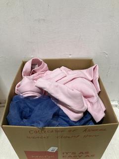 Lot 396  
            Birmingham SR107 - Parcel Delivery Only 

                
COLLECTION OF ASSORTED WOMENS CLOTHING TO INCLUDE LIGHT PINK HEAVY BLEND ADULT CR...