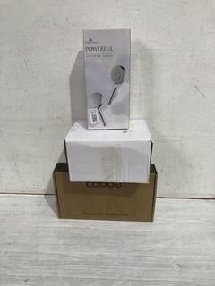 Lot 426  
            Birmingham SR107 - Parcel Delivery Only 
                
COLLECTION OF SHOWER ACCESSORIES TO INCLUDE CABBE SHOWER HEAD