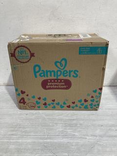 Lot 428  
            Birmingham SR107 - Parcel Delivery Only 
                
PAMPERS PREMIUM PROTECTION 174 SIZE 4 NAPPIES