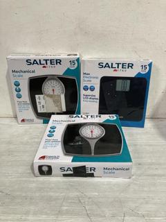 Lot 435  
            Birmingham SR107 - Parcel Delivery Only 
                
3 X ITEMS TO INCLUDE SALTER MECHANICAL SCALE