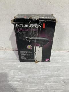 Lot 455  
            Birmingham SR107 - Parcel Delivery Only 
                
REMINGTON POWER DRY 2000 HAIR DRYER