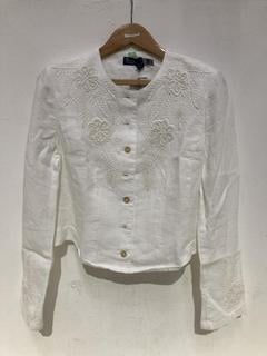 Lot 45  
            Birmingham SR107 - Parcel Delivery Only 
                
RALPH LAUREN EMBROIDERED JACKET BLAZER SIZE 14 ORIGINAL RRP £729