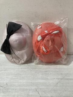 Lot 497  
            Birmingham SR107 - Parcel Delivery Only 
                
2 X JOHN LEWIS & PARTNERS DAVINA BOW PINK HAT