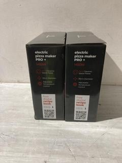 Lot 537  
            Birmingham SR107 - Parcel Delivery Only 
                
2 X MISTERCHEF ELECTRIC PIZZA MAKER PRO +