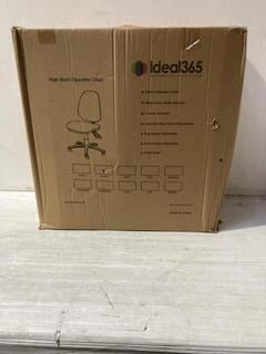 Lot 544  
            Birmingham SR107 - Parcel Delivery Only 
                
IDEAL 365 HIGH BACK OPERATOR CHAIR IN BLACK