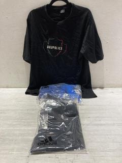 Lot 596  
            Birmingham SR107 - Parcel Delivery Only 

                
4 X ITEMS TO INCLUDE ADIDAS BLACK RUNNING LEGGING SIZE S