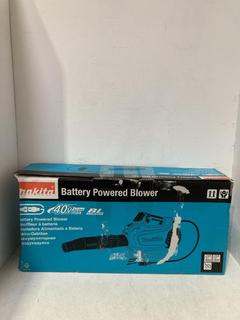 Lot 59  
            Birmingham SR107 - Parcel Delivery Only 
                
MAKITA 40V CORDED LEAF BLOWER MODEL UB001GZ ORIGINAL RRP £218
