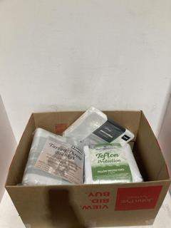 Lot 606  
            Birmingham SR107 - Parcel Delivery Only 

                
4 X ASSORTED BEDDING ITEMS TO INCLUDE SLUMBERDOWN TEFLON PROTECTION PILLOW PROTEC...