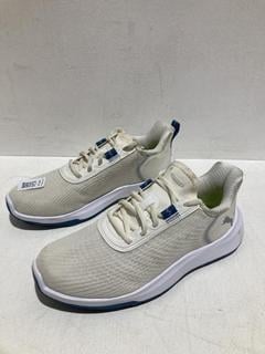 Lot 624  
            Birmingham SR107 - Parcel Delivery Only 

                
PUMA GOLF FUSION CRUSH GOLF SHOES SIZE UK 5