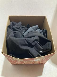 Lot 640  
            Birmingham SR107 - Parcel Delivery Only 

                
BOX OF ITEMS TO INCLUDE JBC WEAVES TROUSERS