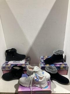 Lot 673  
            Birmingham SR107 - Parcel Delivery Only 

                
3 X ITEMS TO INCLUDE SKECHERS AIR COOLED GOGA MAT WOMENS BLACK BOOT SIZE UK 8