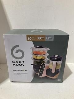 Lot 679  
            Birmingham SR107 - Parcel Delivery Only 
                
BABYMOOV NUTRIBABY XL BABY FOOD MAKER MODEL AGB 1127