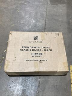 Lot 684  
            Birmingham SR107 - Parcel Delivery Only 
                
STRAAM ZERO GRAVITY CHAIR CLASSIC RANGE 2 PACK MODEL ST830802