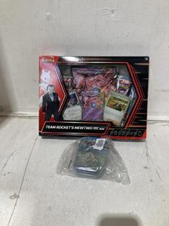 Lot 708  
            Birmingham SR107 - Parcel Delivery Only 

                
2 X POKEMON TRADING CARD ITEMS TO INCLUDE TEAM ROCKET MEWTWO EX BOX SET