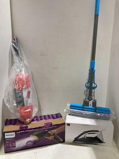 Lot 724  
            Birmingham SR107 - Parcel Delivery Only 
                
4 X CLEANING APPLIANCES TO INCLUDE PHILIPS STEAM AND GO STEAMER