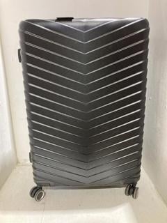 Lot 732  
            Birmingham SR107 - Parcel Delivery Only 
                
SAMSONITE STEEL GREY HARD BODY SUITCASE