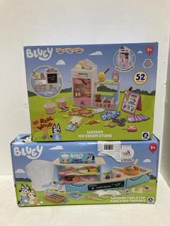 Lot 742  
            Birmingham SR107 - Parcel Delivery Only 
                
2 X CHILDRENS TOYS TO INCLUDE BLUEY WOODEN TABLE TOP FANCY RESTAURANT