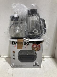 Lot 745  
            Birmingham SR107 - Parcel Delivery Only 
                
2 X KITCHEN APPLIANCES TO INCLUDE BREVILLE 3 IN 1 TOASTIE MAKER