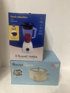 Lot 74  
            Birmingham SR107 - Parcel Delivery Only 
                
2 X KITCHEN APPLIANCES TO INCLUDE SWAN RETRO COOKING POT