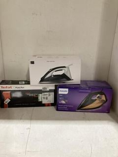 Lot 784  
            Birmingham SR107 - Parcel Delivery Only 
                
3 X ASSORTED STEAM PRODUCTS TO INCLUDE TEFAL PURE POP STEAMER