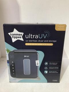 Lot 82  
            Birmingham SR107 - Parcel Delivery Only 
                
TOMMEE TIPPEE UV STERILISER 2.0 WHITE MODEL 42311010 ORIGINAL RRP £179