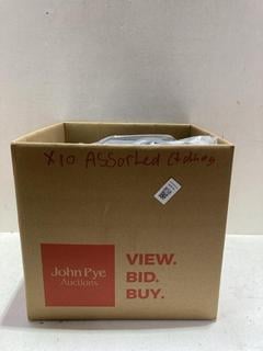 Lot 858  
            Birmingham SR107 - Parcel Delivery Only 

                
10 X ASSORTED CLOTHING ITEMS TO INCLUDE JOHN LEWIS & PARTNERS 2 PACK REGULAR FIT ...