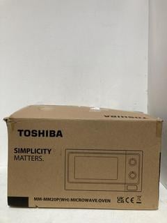 Lot 88  
            Birmingham SR107 - Parcel Delivery Only 
                
TOSHIBA MICROWAVE OVEN MODEL MM-MM20P ORIGINAL RRP £90