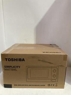 Lot 93  
            Birmingham SR107 - Parcel Delivery Only 
                
TOSHIBA MICROWAVE OVEN MODEL MM-MM20P ORIGINAL RRP £90