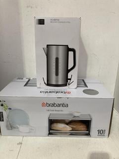 Lot 946  
            Birmingham SR107 - Parcel Delivery Only 
                
2 X KITCHEN ACCESSORIES TO INCLUDE BRABANTIA FALL FRONT BREAD BIN