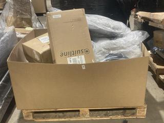 Lot 1033  
            Birmingham SR106 - Collection or Optional Delivery Available 

                
PALLET OF ITEMS TO INCLUDE ZUVO DEHUMIDIFIER (ALL PALLET CONTENTS MUST BE REMOVED...