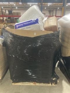 Lot 1041  
            Birmingham SR106 - Collection or Optional Delivery Available 

                
PALLET OF ITEMS TO INCLUDE LUXURY HOLLOWFIBRE WARM DUVET (ALL PALLET CONTENTS MUS...