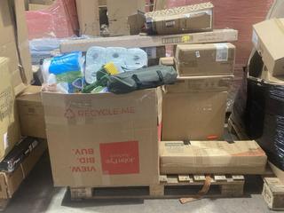 Lot 1056  
            Birmingham SR106 - Collection or Optional Delivery Available 

                
PALLET OF ITEMS TO INCLUDE RAINBERG 4 TIER FOLDABLE CLOTHES HANGER (ALL PALLET CO...