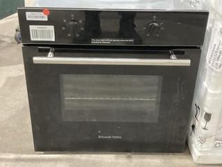Lot 154  
            Birmingham SR106 - Collection or Optional Delivery Available 

                
RUSSELL HOBBS BUILT IN SINGLE OVEN - RHEFEO7004B - ORIGINAL RRP £180 (LOCATION: B13)