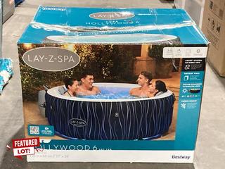Lot 16  
            Birmingham SR106 - Collection or Optional Delivery Available 

                
LAY-Z-SPA HOLLYWOOD 6 PORTABLE HOT TUB ORIGINAL RRP £599 (LOCATION: A2)