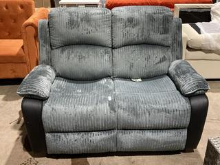 Lot 175  
            Birmingham SR106 - Collection or Optional Delivery Available 

                
RIO JUMBO CORD FABRIC RECLINER 2 SEATER SOFA ORIGINAL RRP £530 (LOCATION: A4)
