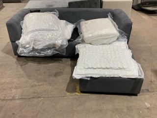 Lot 178  
            Birmingham SR106 - Collection or Optional Delivery Available 

                
GREY 4 SEATER SOFA WITH FOOTSTOOL (LOCATION: A4)