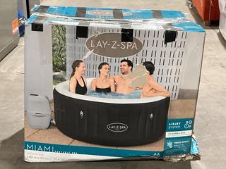 Lot 17  
            Birmingham SR106 - Collection or Optional Delivery Available 

                
LAY-Z-SPA MIAMI PORTABLE SPA £380 (LOCATION: A2)
