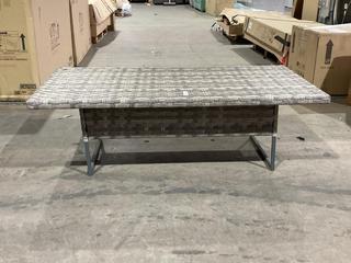 Lot 190  
            Birmingham SR106 - Collection or Optional Delivery Available 

                
RATTAN OUTDOOR COFFEE TABLE (LOCATION: A5)