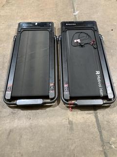 Lot 221  
            Birmingham SR106 - Collection or Optional Delivery Available 

                
2 X MOBVOI SMART AI FOLDABLE TREADMILL WALKING PAD TOTAL ORIGINAL RRP £420 (LOCAT...