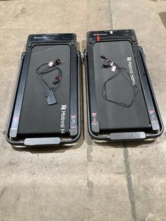 Lot 222  
            Birmingham SR106 - Collection or Optional Delivery Available 

                
2 X MOBVOI SMART AI FOLDABLE TREADMILL WALKING PAD TOTAL ORIGINAL RRP £420 (LOCAT...