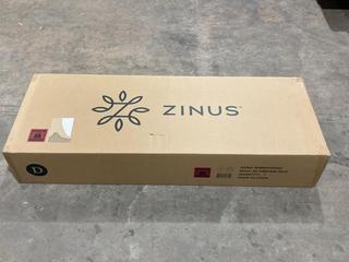 Lot 237  
            Birmingham SR106 - Collection or Optional Delivery Available 

                
ZINUS AVERY 25CM PLATFORM BED FRAME WITH RECLINING HEADBOARD DOUBLE - AK-FBMTMB-1...